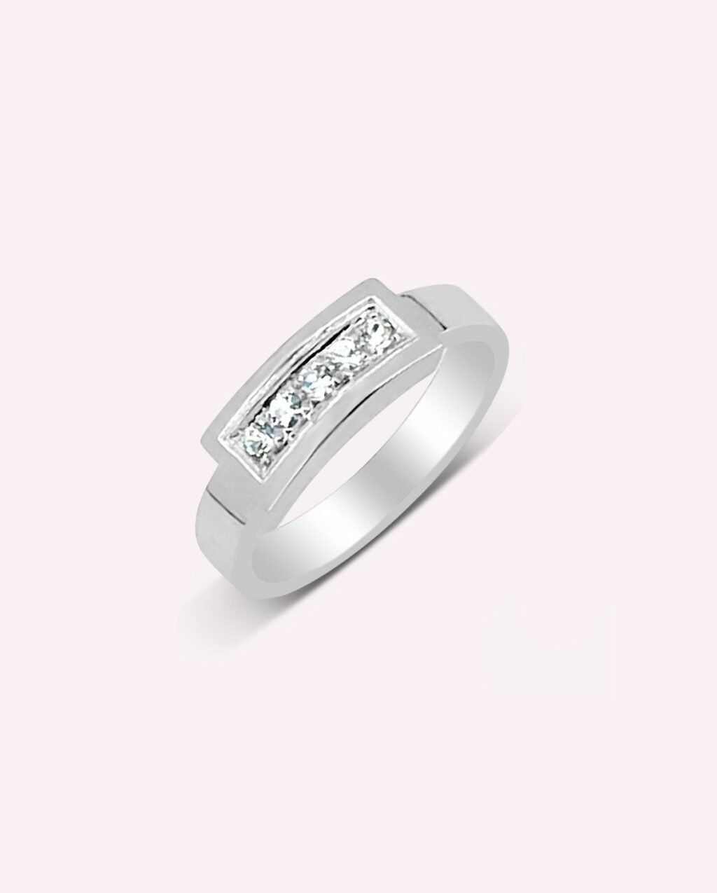 2.HARMONIE Bague Cinq Diamant