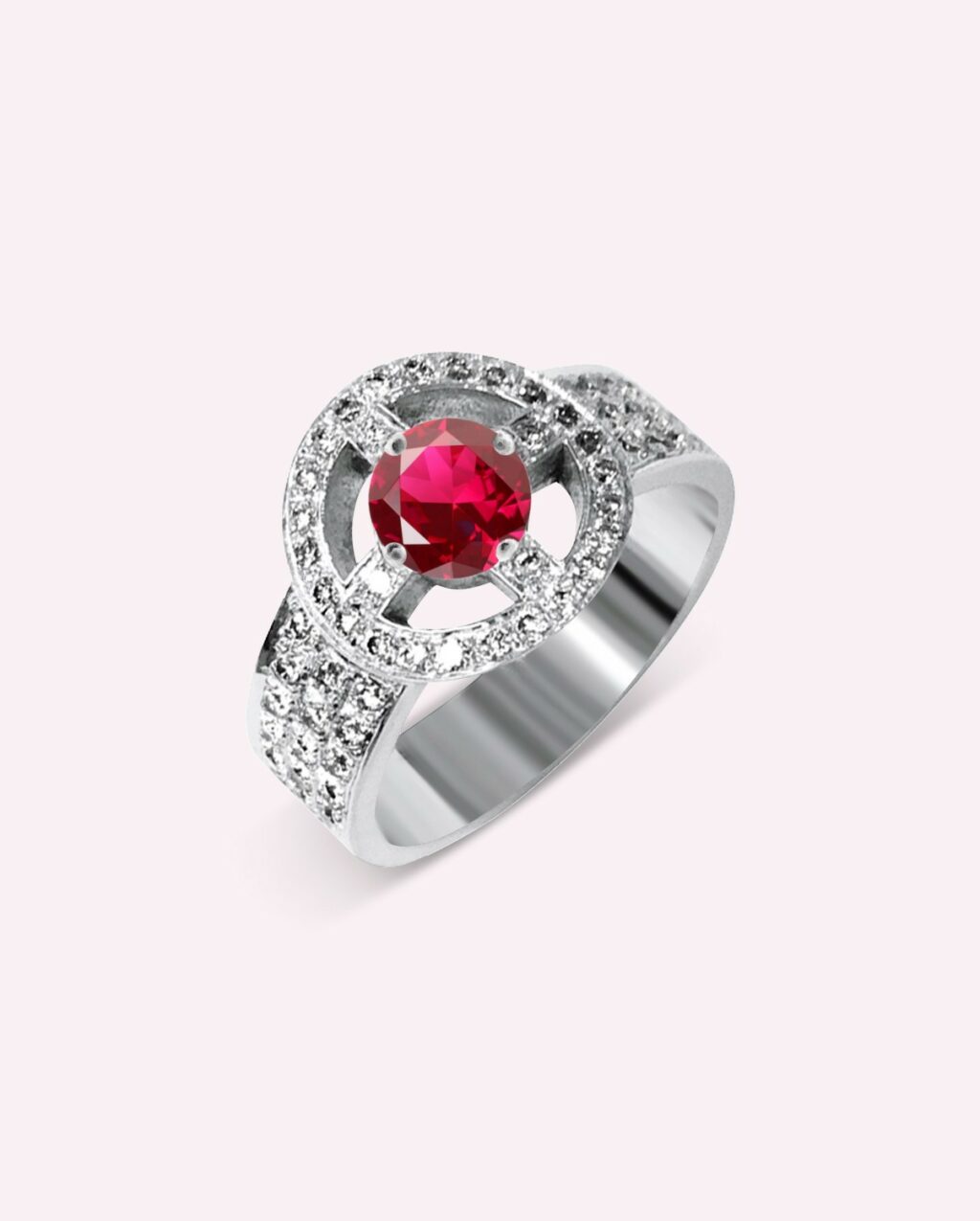 32.EMOTION Bague Calypso Rubis