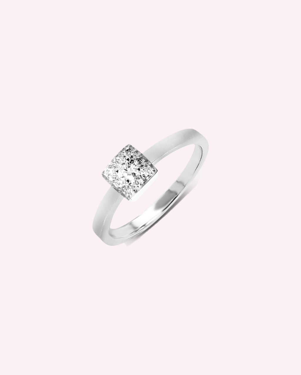 28.PASSION Solitaire Nymphette Or Blanc Diamant