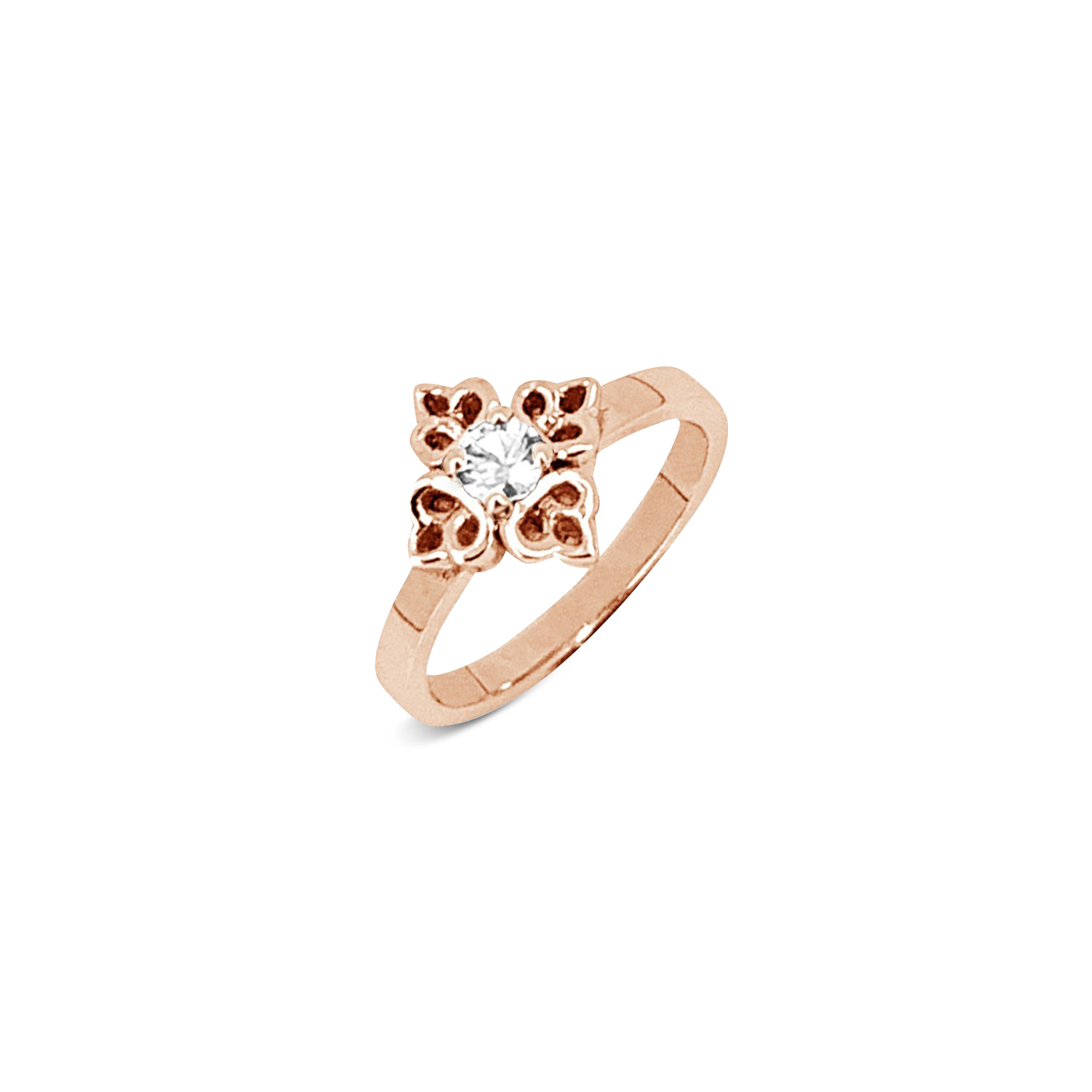 Bague Vartenie saphir rose or rose