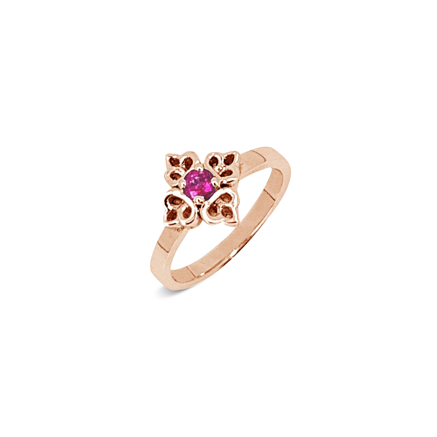 Bague Vartenie saphir rose or rose