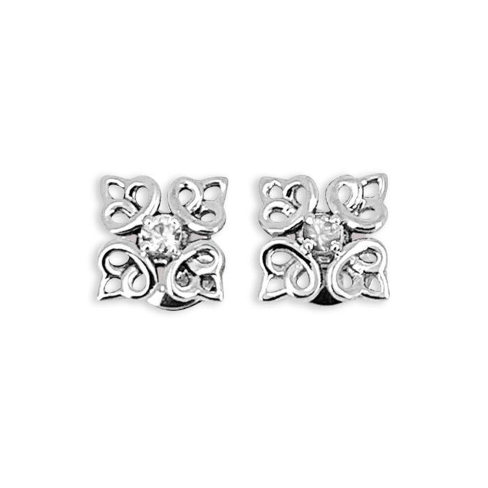 Boucles d’oreilles Anouchig or blanc