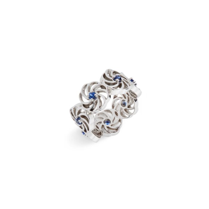 Bague Areve or blanc