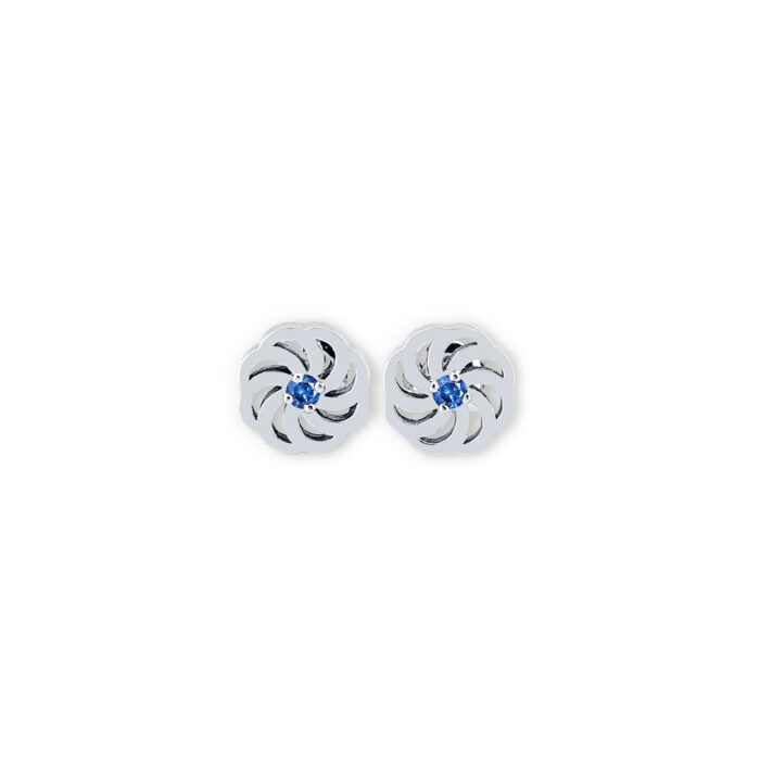 Boucles d'oreilles Astre or blanc