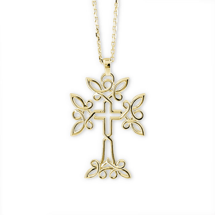 Croix Arménienne Chiraz or jaune