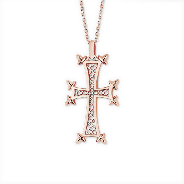 Croix Arménienne Loris or rose