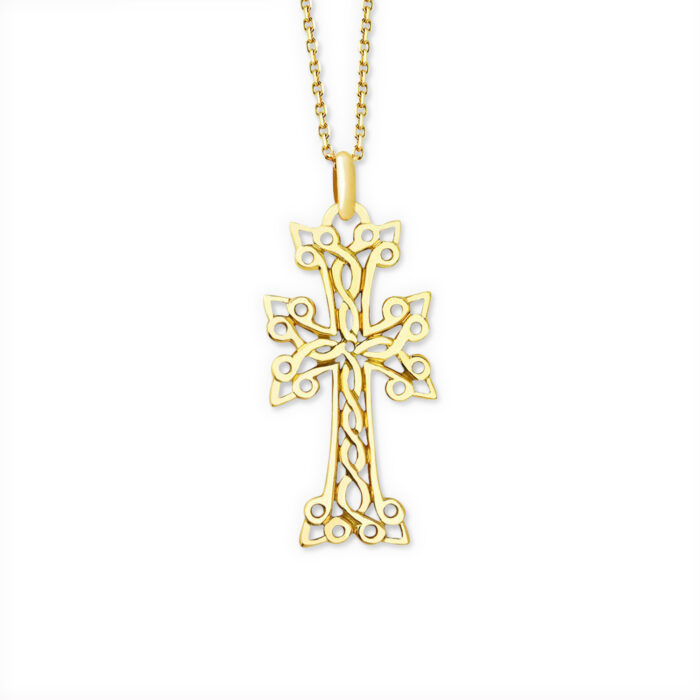 Croix Arménienne Lori or jaune