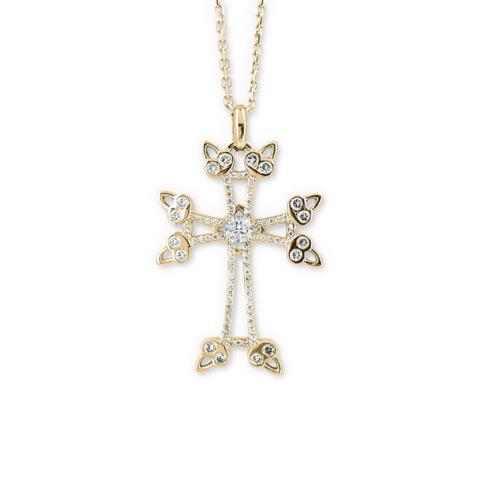 Croix Arménienne Naïri or jaune