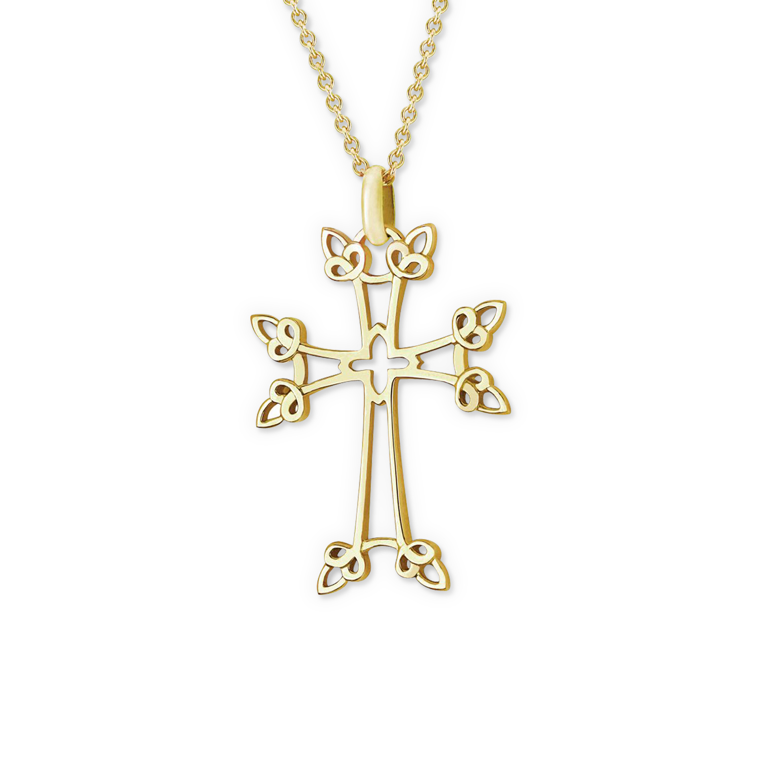 Croix Arménienne Nouné or jaune