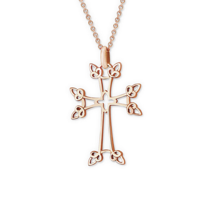 Croix Arménienne Nouné or rose