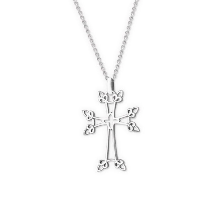 Croix Arménienne Sevan or blanc