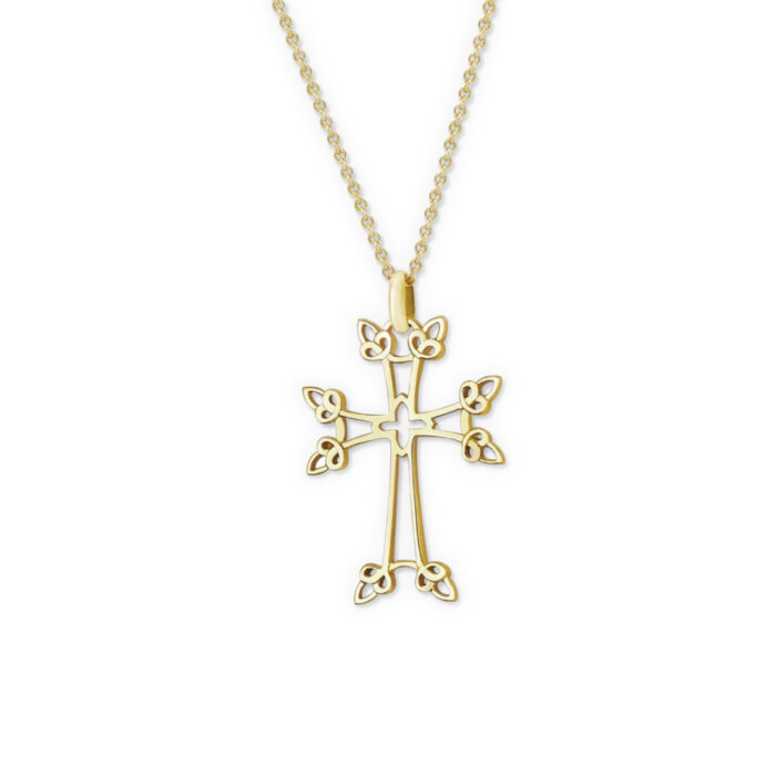 Croix Arménienne Sevan or jaune