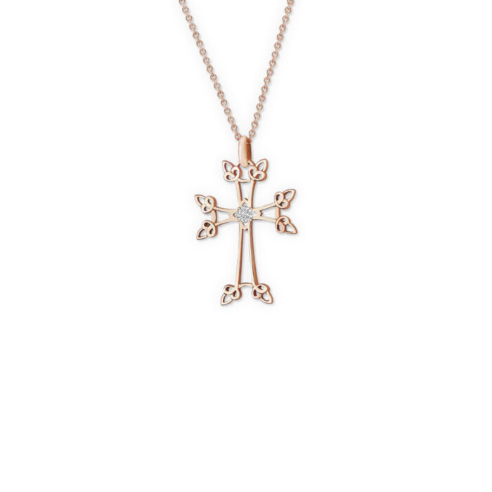 Croix Arménienne Taline or rose