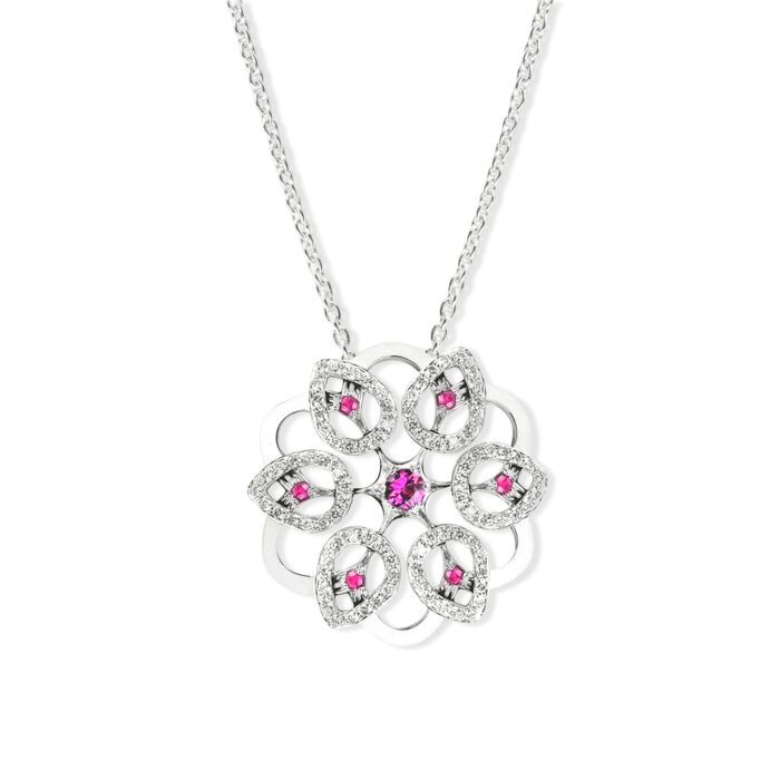 [TEST] Pendentif Noura or blanc