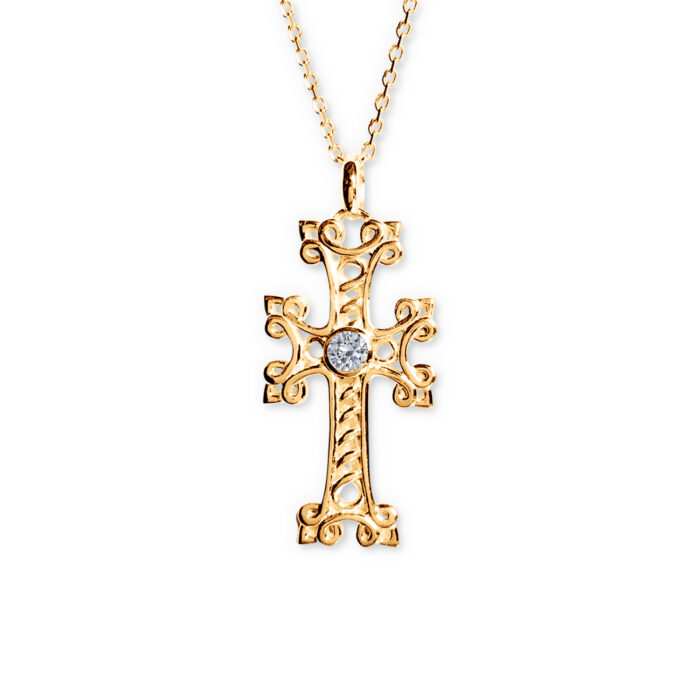 Croix Arménienne Endza or jaune