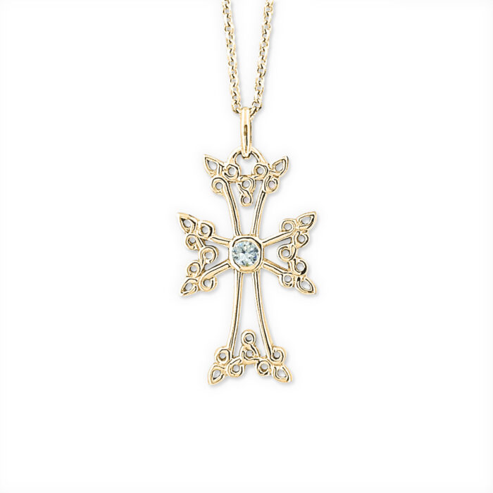 Croix Arménienne Nouchig or jaune