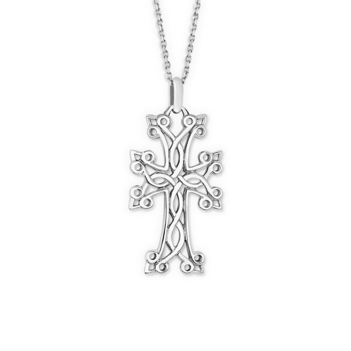 Croix Arménienne Tsorig or blanc