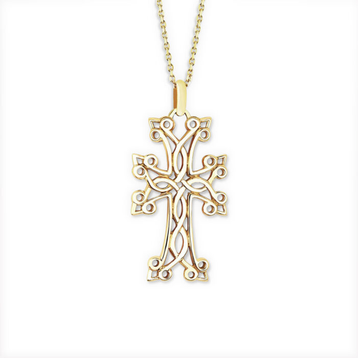 Croix Arménienne Tsorig or jaune
