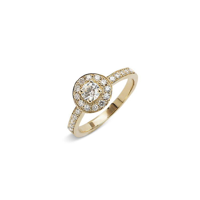 Solitaire Divine or jaune