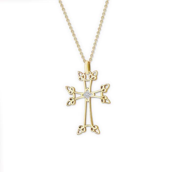 Croix Arménienne Sévane or jaune
