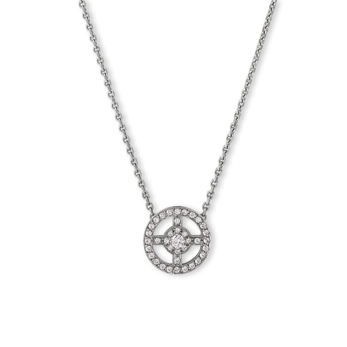 Pendentif Tentation Or Blanc