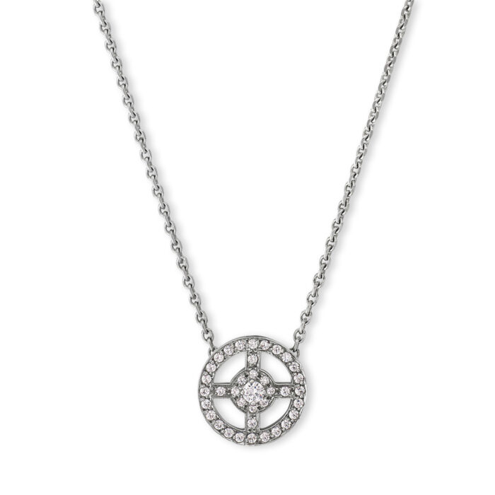 Pendentif Caprice Or Blanc